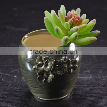 factory ceramic handmade flower pot for garden plant decoration