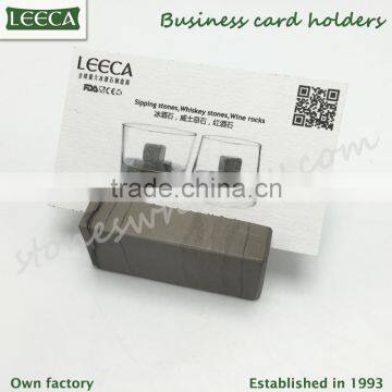 Rectangle Shape Natural Marble Rock Stone Name Card Holder photo-2