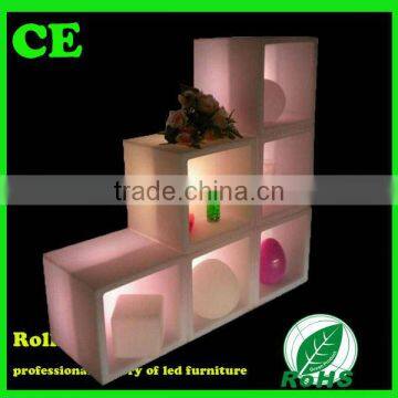 Eco Friendly PE RGB Full Lighting Rechargeable Bar Plastic LED Ice Bucket/ Cooler/ Holdersinet Jewelry Cabinet/liquor Cabinets photo-5