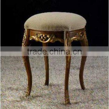 Antique European Style Gold Leaf Stool photo-3