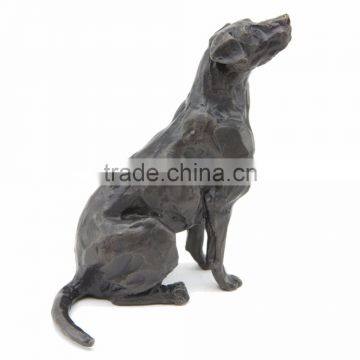 Old Style Brass Dog Sculpture photo-5