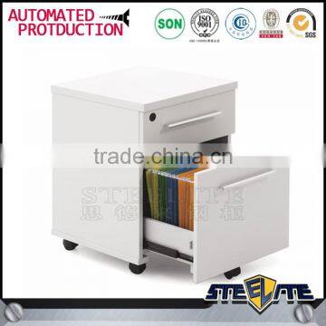 Key Lock Mobile Pedestal 2 Drawer Cabinet With Cold Rolled Steel A4 File Cabinet photo-4