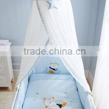 Lovely Summer Holiday Blue Star Mosquito Net and Bed Crown for Baby Cot BF11-08023d