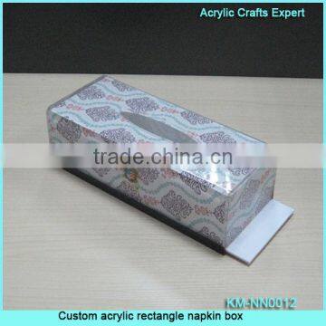 Custom acrylic rectangle napkin box,tissue boxes