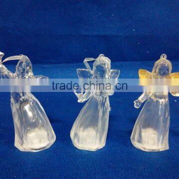 Dongguan Acrylic LED RBG light hanging small angel figurines ornament