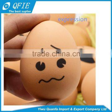 Wholesale Funny 60 Grams Lifelike Soft Rubber Emotional Face Egg Stress Ball Toy for Pets photo-3