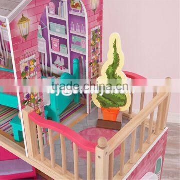 Best Design Big Size Kids Wooden Elegant Doll House Set With Furniture W06A227 photo-4