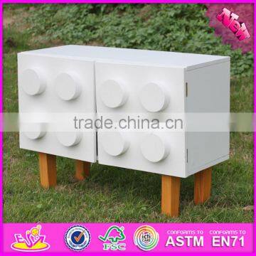 2016 New Design White Wooden Storage Bins for Children W08C169 photo-5