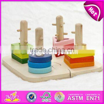 Новый дизайн 2017 года. Деревянный сортировщик фигур для дошкольников W13D123 photo-2