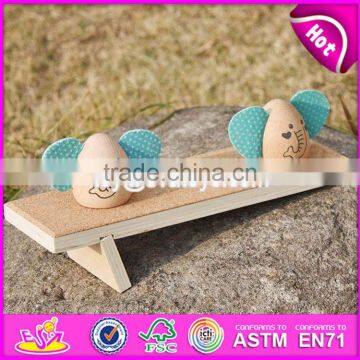 Новый дизайн деревянных игрушек для детей в виде мультяшного слона W01B038 photo-5