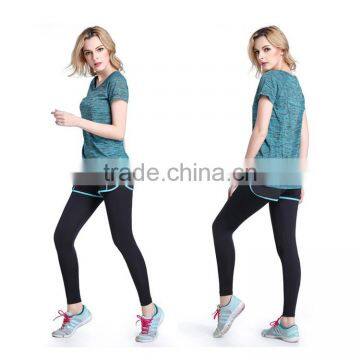 Recycled Fabric Women Seamless Tight Wholesale Spandex Yoga Pants photo-5