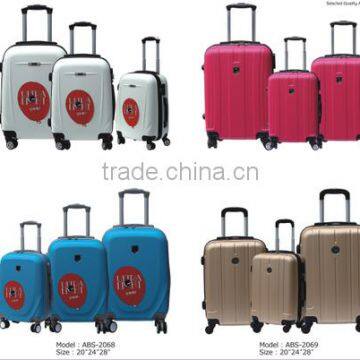 Promotional ABS Travelling Trolley Luggage Set