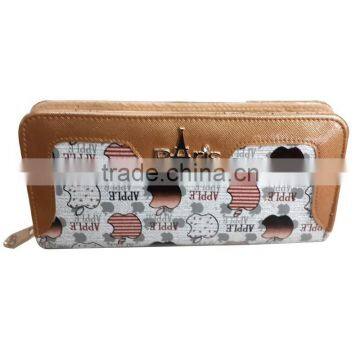 Europe Fancy Trendy Long PU Leather Ladies Wallets and Purses photo-3