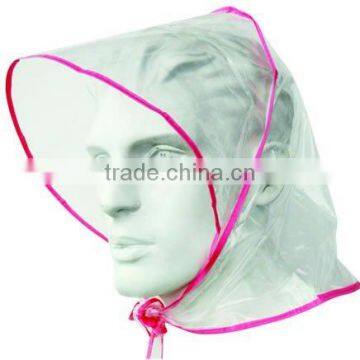 Hot selling waterproof hat Bath hat Rain hood Rain headwear Rain bonnet