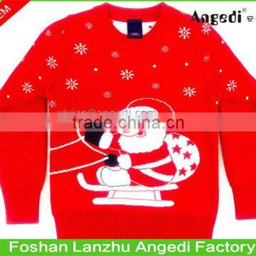 fashion Christmas apparel Christmas Santa Claus Jacquard Jumper xmas pullover sweater