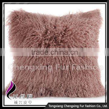 CX-D-04Q Wholesale Decorative Personalized Sheep Fur Cushion Cover photo-2