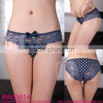 Hot young girl sexy polka dot underwear