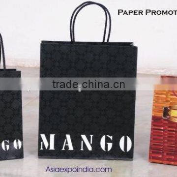 White Kraft Paper Bags Printed With Logo With Twisted Paper Handles photo-3