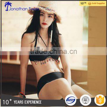 Custom Logo Women Bikinis China Swimwear Manufacturer Black Brazilian Bikini Girls Swimming