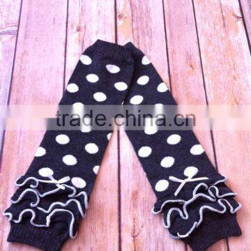 Christmas Red and Green Baby Ruffled Leg Warmers Wholesale photo-2