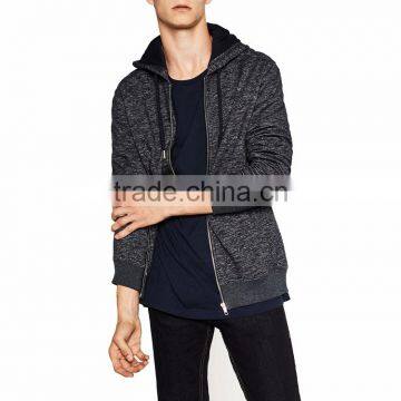 2016 Mens Zipper up Supreme Quality Sweatshirts Customized Hoodies Factory photo-3