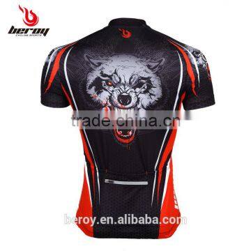 BEROY Wolf Totem Racing Bike Clothing,men's Short Sleeve Cycling Tops photo-3