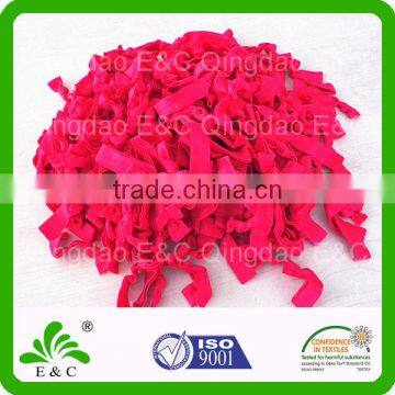 Color Satin Elastic Red Hair Band photo-2