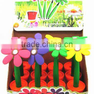 promotional Sunflower ballpoint pen /Plastic sunflower pen