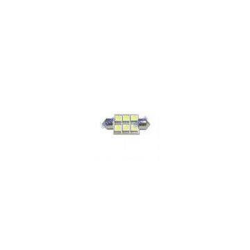 OEM C5W 12V / 24V 31mm 212 Automobile 6 SMD / 1210 SMD Safe Blue Festoon LED Lights