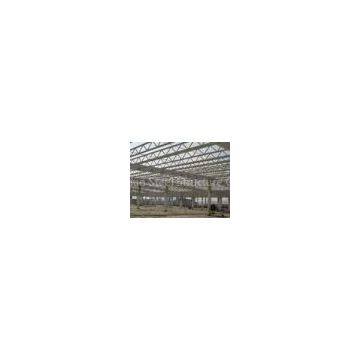 Q345 Steel Structure Warehouse , V Brace Metal Warehouse Buildings