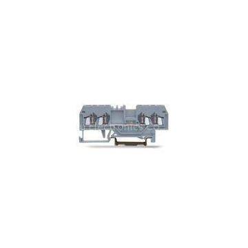 IEC 800V 18A, UL 600V 24 - 16 AWG 4 Conductor Through Spring Terminal Block Of Front - Entry