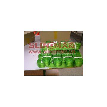 China supplier WLL2ton 2000kg Polyester webbing sling flat web sling band 6:1 7:1 8:1