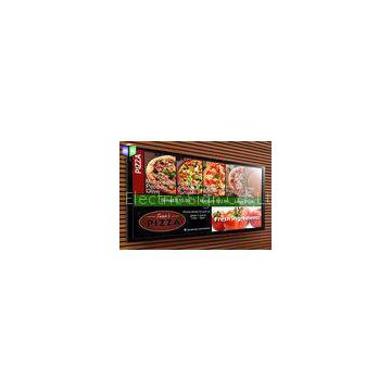 Backlit Advertising Aluminum LED Light Box Fast Food Menu Board For Restaurant