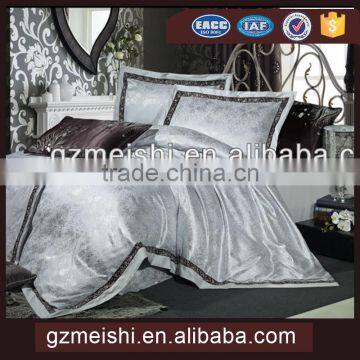 silk-cotton fabric jacquard and embroidery home using bedding set for wholesale