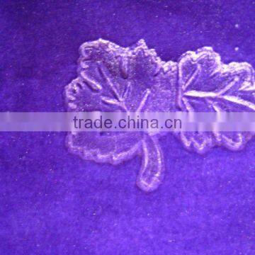 100% polyester Embossed Velvet Fabric For Garment