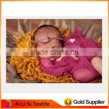 Hand Knit Mohair & Wool stretch knit wrap newborn photo prop baby blanket