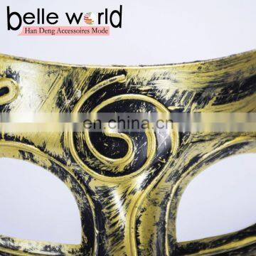 Hot Sale Gold Silver Color Venice Masks Copper-colored Half Face Eye Mask for Men photo-5