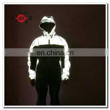 reflective safety motorcycle rain jacket