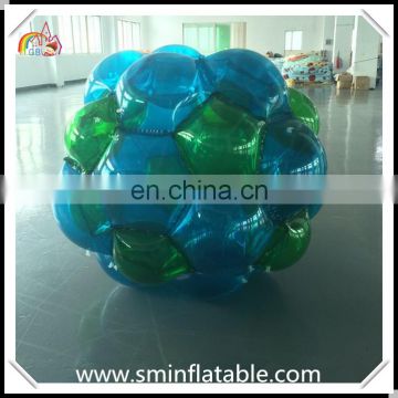 Colourful inflatable bumper, human inflatable belly soccer ball for outdoor event, football bumper balloon for sport game