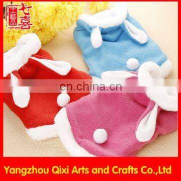 China factory lovely hot pet clothes plush fashion pet clothes for rabbits