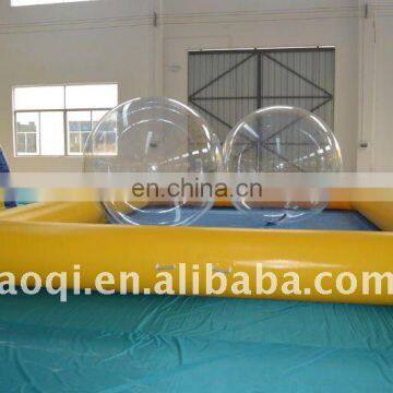 Germany zipper inflatable water ball/ zorbing ball