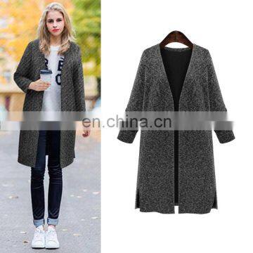 Alibaba korea spring fashion coat 2017 long sleeve girls coat V neck coat