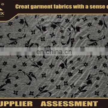 Cationic polyester flower designs jacquard jersey knit fabric painting