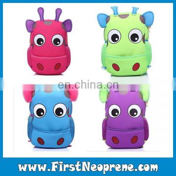 Lovely Hippo Carton Neoprene Nice Lunch Bags