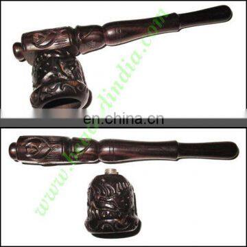Handmade Real Ebony Wood Smoking Pipe, Size : 5 Inch Pipe