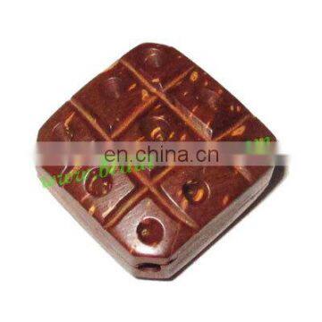 Handmade coconut shell beads, size : 23x9mm BWCCN001