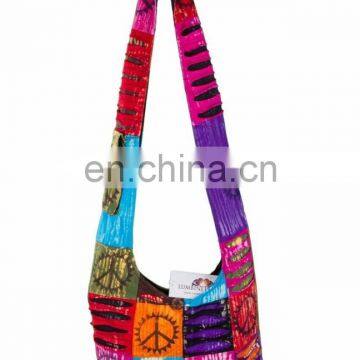 Hobo Cotton Sling Cross Body Messenger Shoulder Bag photo-3