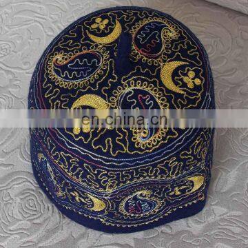 Muslim Wool Embroidered Prayer Cap