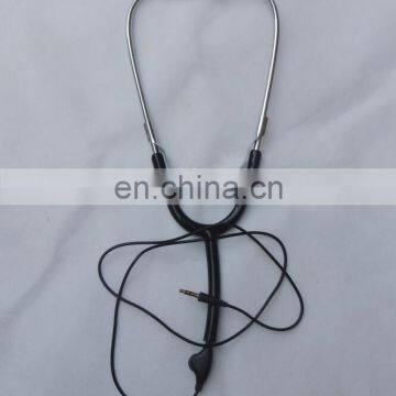 With volume control 3.5mm stethoscope earphone stethophone headphone For Medical equipment