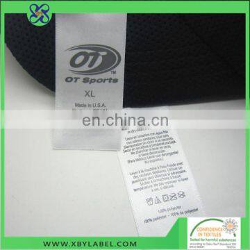 Eco-friendly wash taffeta label printing